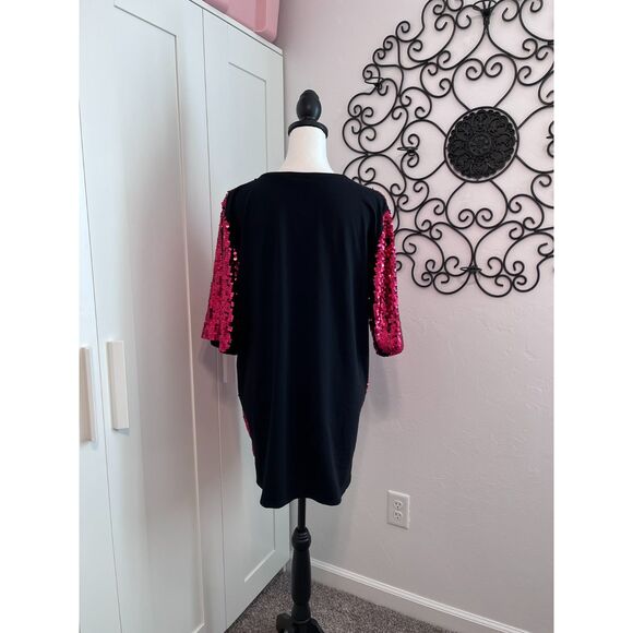 Sequin Game Day Why Dress Red and White - Picture 5 of 12